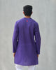 Chest Pocket Kurta - Purple