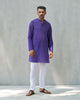 Chest Pocket Kurta - Purple