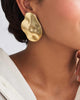 Oyster Drop Earrings - Brass