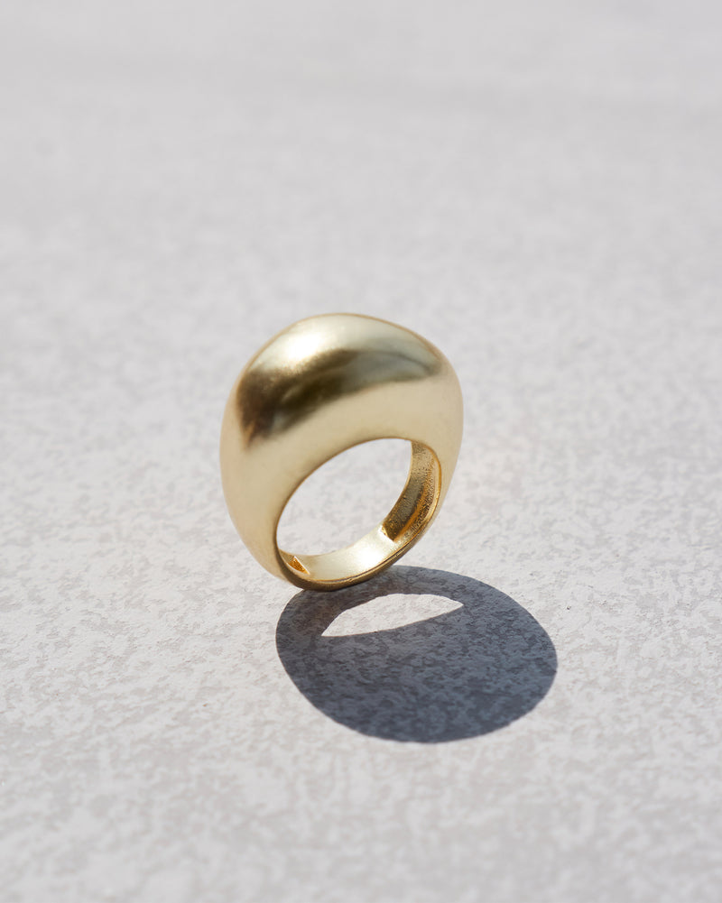 Pebble Brass Ring - Brass