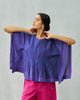 Jacaranda Boxy Top - Purple & Berry