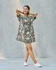 Gina Layered Dress - Stone & Ivory