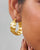 Curved Seed Pod Hoops - Gold