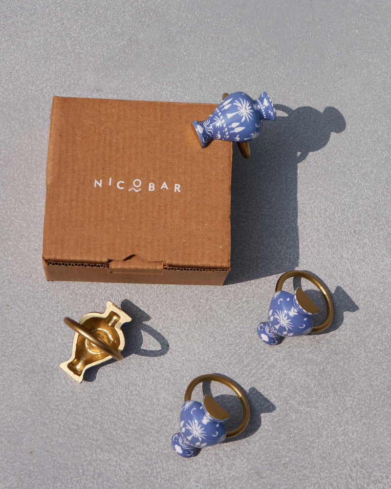Azraq Napkin Ring - Set of 4
