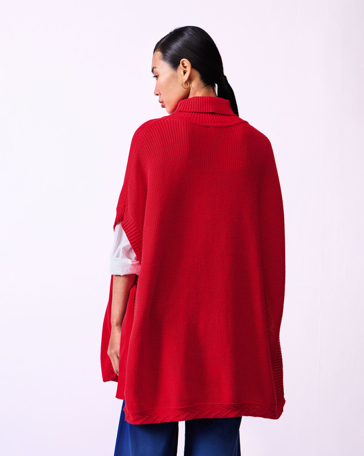 Turtle Neck Top - Bright Red thumbnail 5