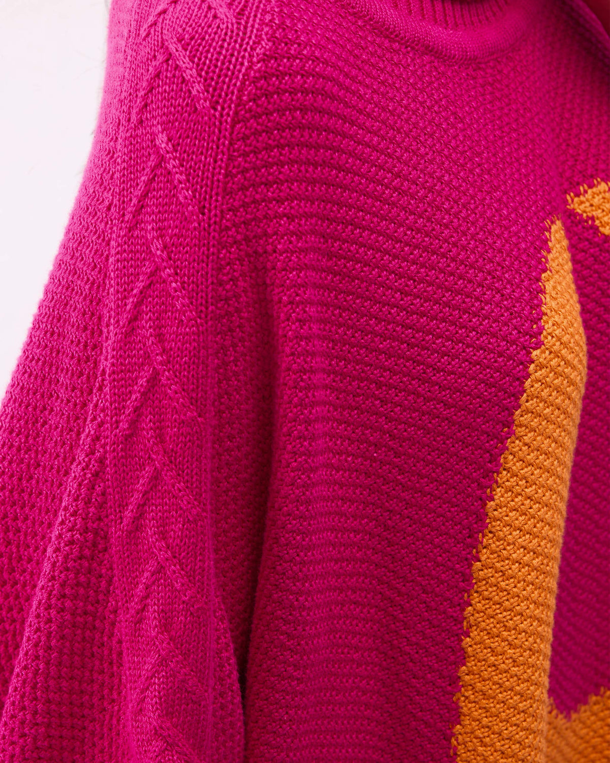 Baggy Sweater - Fuchsia