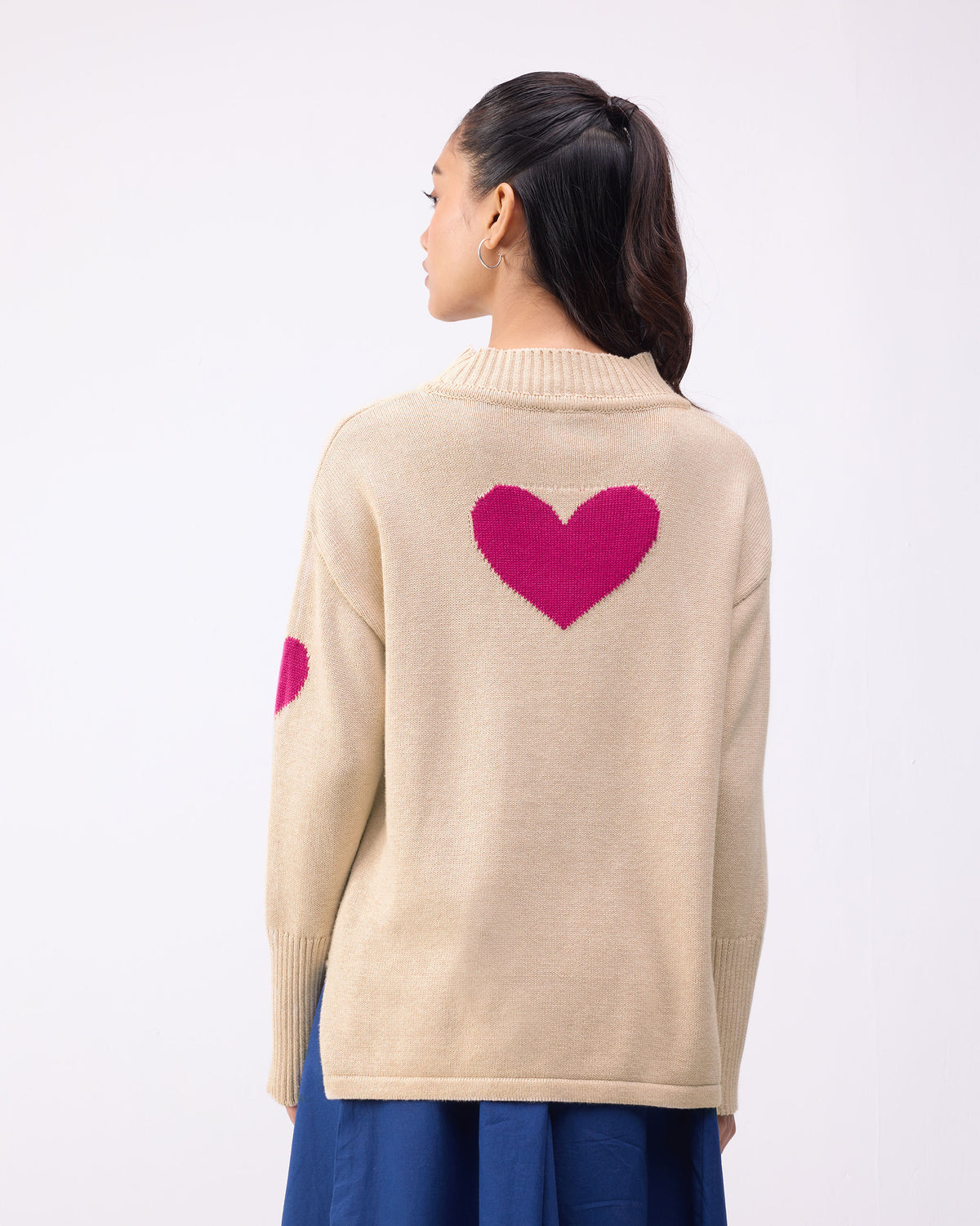 Cosy Turtle Neck Sweater - Oatmeal thumbnail 4