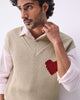 Yule V-neck Sweater - Oatmeal