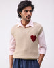Yule V-neck Sweater - Oatmeal
