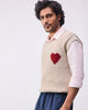 Yule V-neck Sweater - Oatmeal