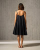 Berber Strappy Dress - Black & Foil Print