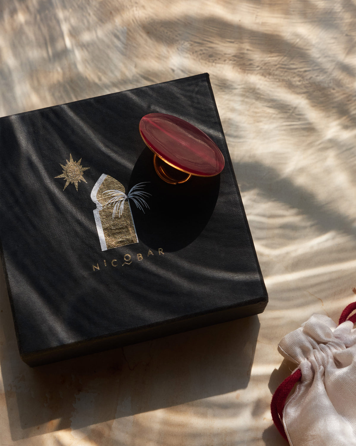 Dot Ring - Red & Gold