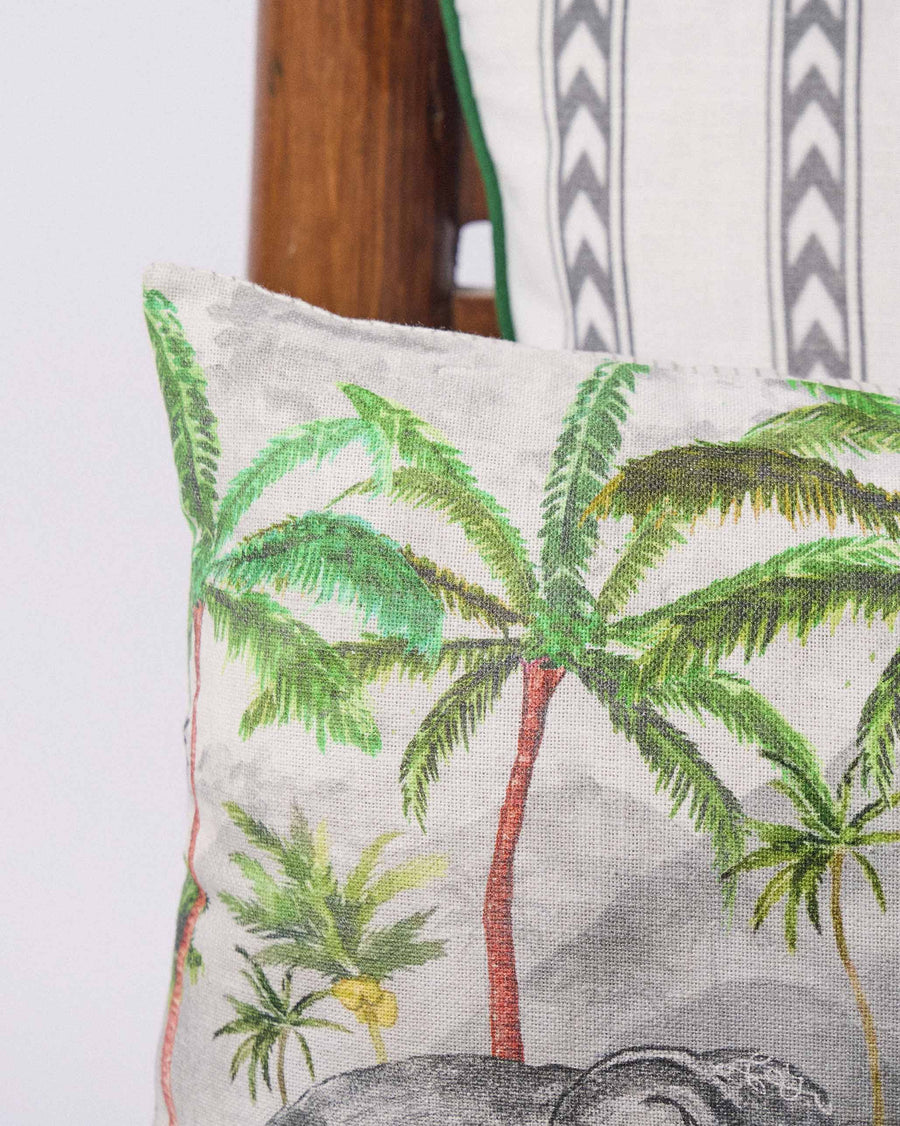 The palm print close up.