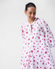 Arina Kurta - White & Fuchsia Print