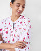 Arina Kurta - White & Fuchsia Print