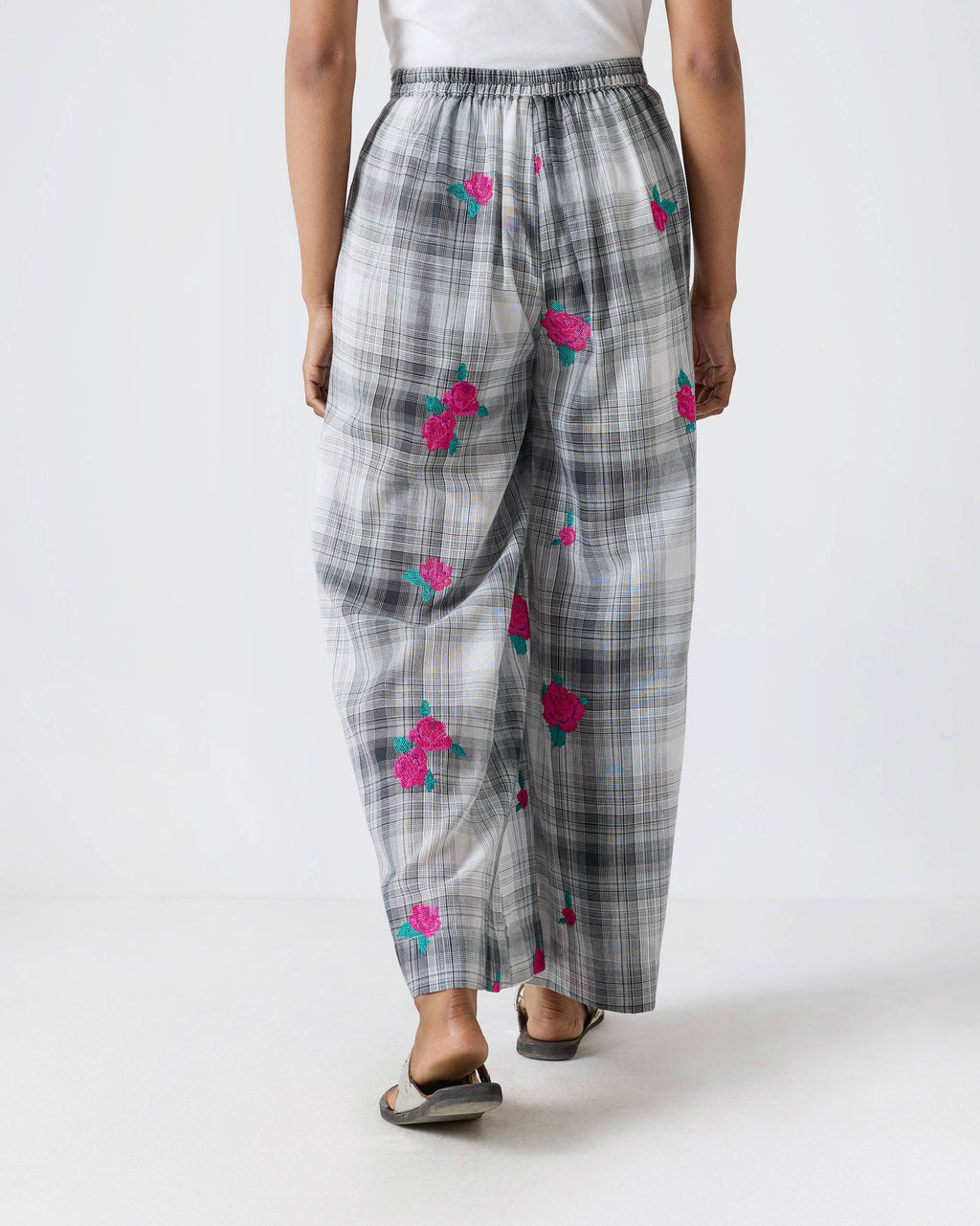Basic Pyjamas - Black & White Embroidery – Nicobar