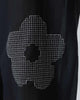 The Curved Hem Top set - Black & White Embroidery