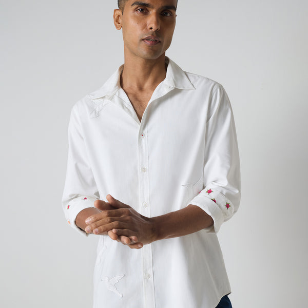 Classic Shirt - White Embroidered – Nicobar