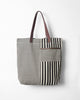 Berber Stripe Tote - Charcoal Stripes