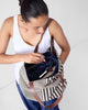Berber Stripe Tote - Charcoal Stripes