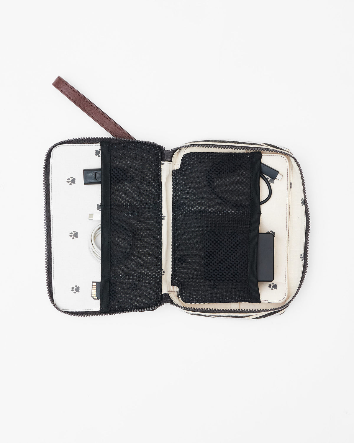 Gadget Pouch - Charcoal Stripes