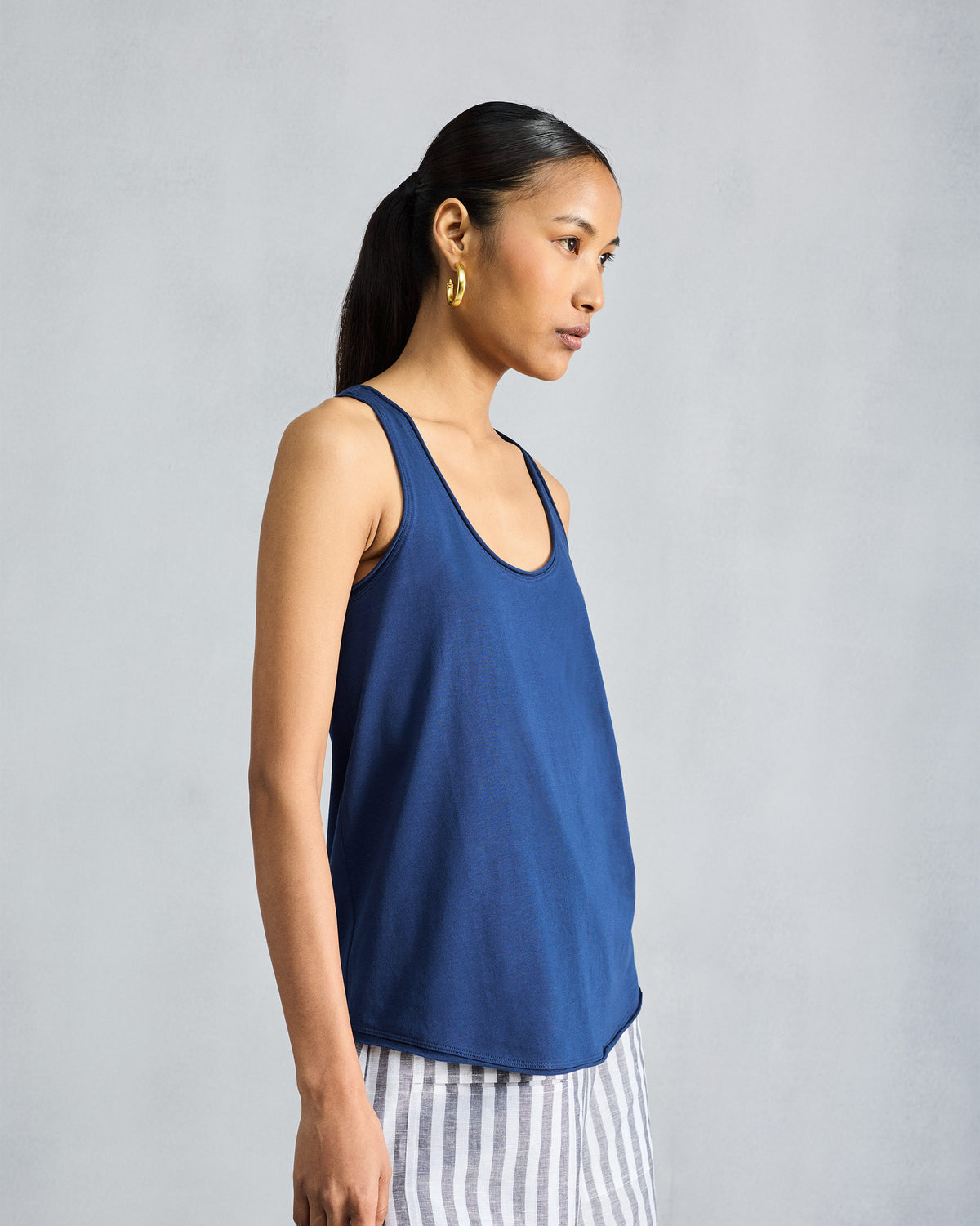 Ukiyo Racerback Tank - Navy