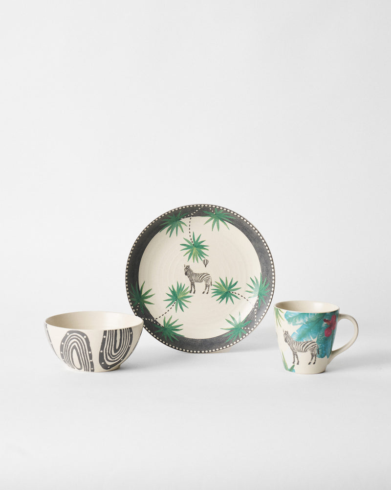 Zebra Lush Breakfast Set