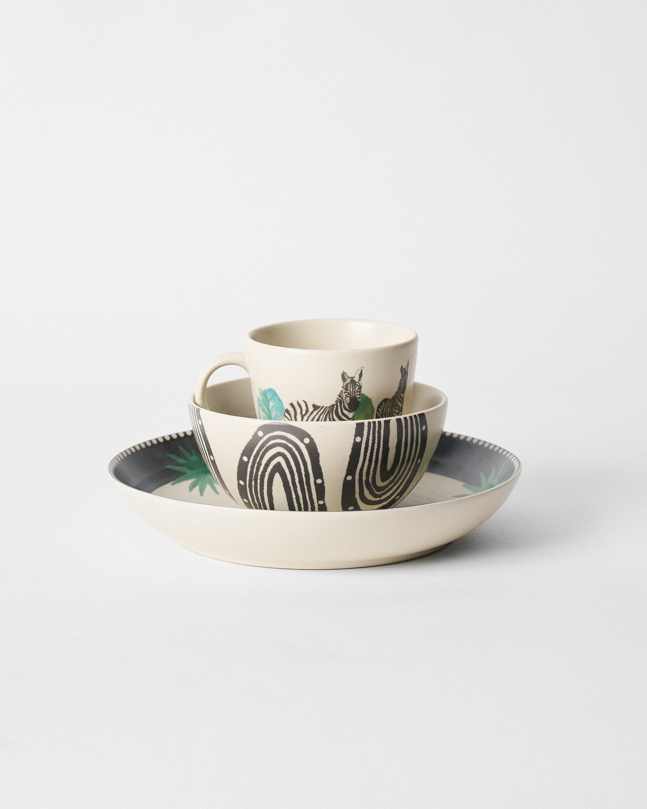 Zebra Lush Breakfast Set
