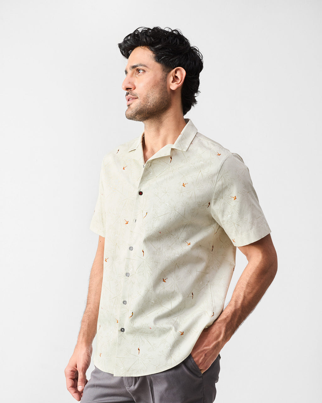 Mistari Shirt - Beige Print – Nicobar