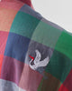 Kyoto Back Pleat Top - Multicolor Checks