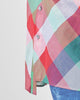 Kyoto Back Pleat Top - Multicolor Checks