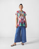Kyoto Back Pleat Top - Multicolor Checks