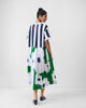 Emi Dress - Green & White Print