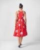 Kaito Dress - Red & White Print