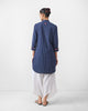Basic Mid Length Kurta - Navy & White Checks