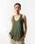 Ukiyo Racerback Top - Olive