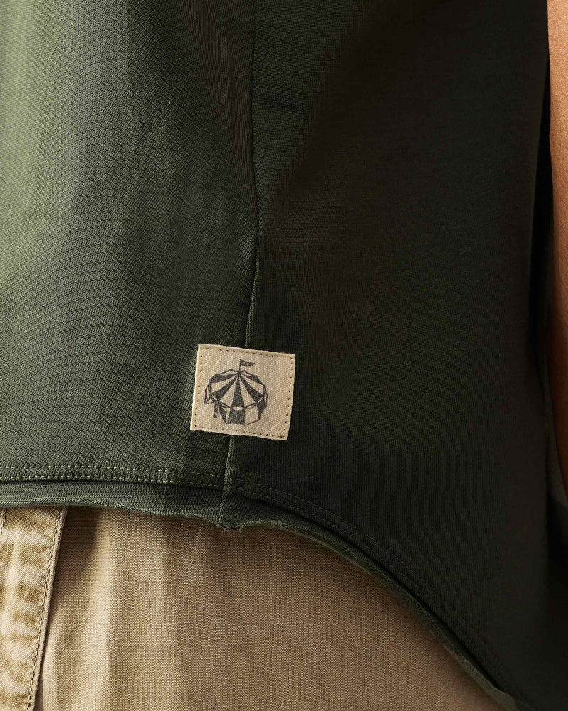 Ukiyo Racerback Top - Olive