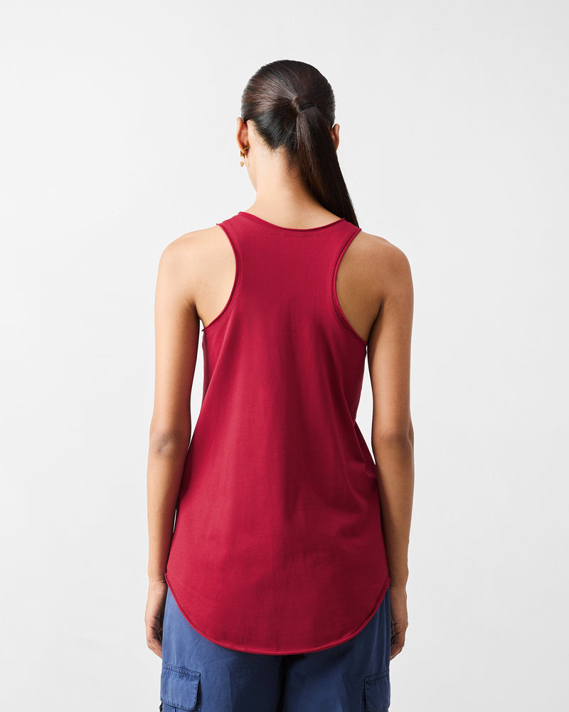 Ukiyo Racerback Top - Red