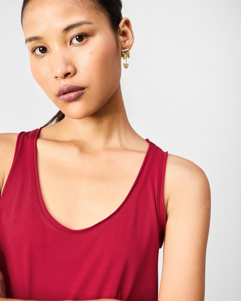 Ukiyo Racerback Top - Red