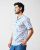 Mistari Shirt - Bluish Grey Print