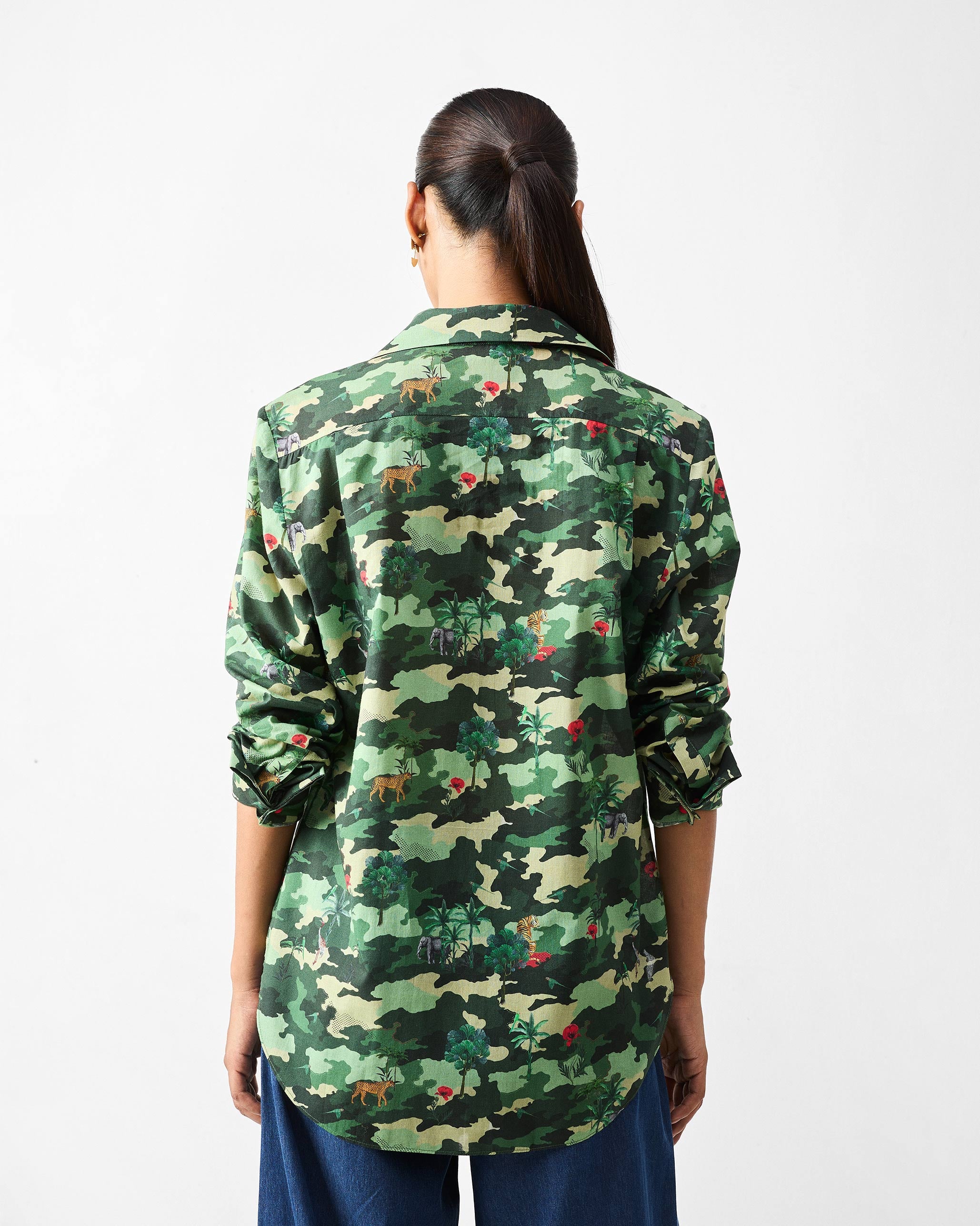 Tropico Shirt - Green Printed