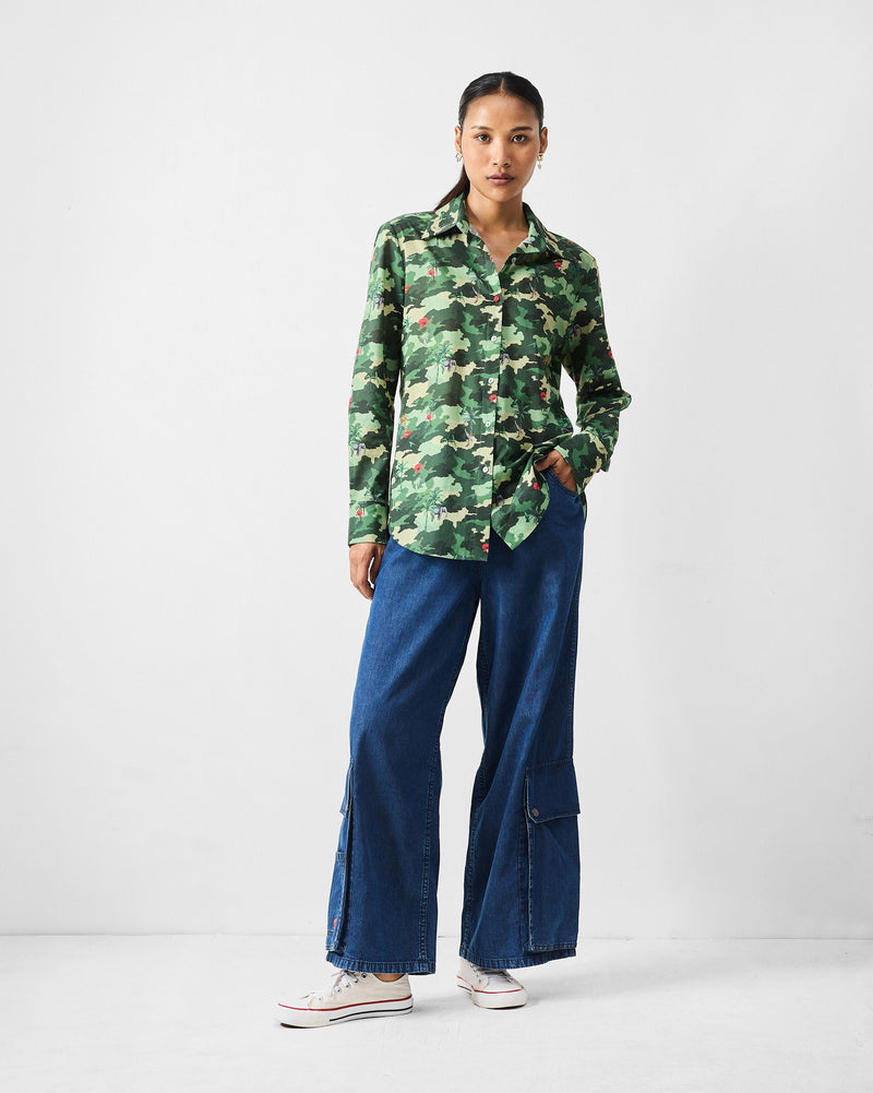 Tropico Shirt - Green Printed