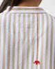 Mid Length Kurta - Khaki & White Stripes