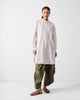 Mid Length Kurta - Khaki & White Stripes