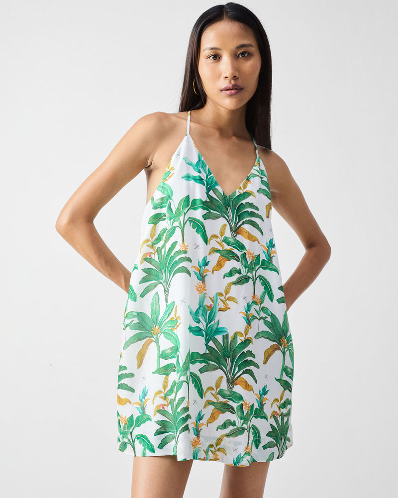 Salem Dress - Green Printed