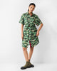 Alappuzha Shirt Dress - Green Printed