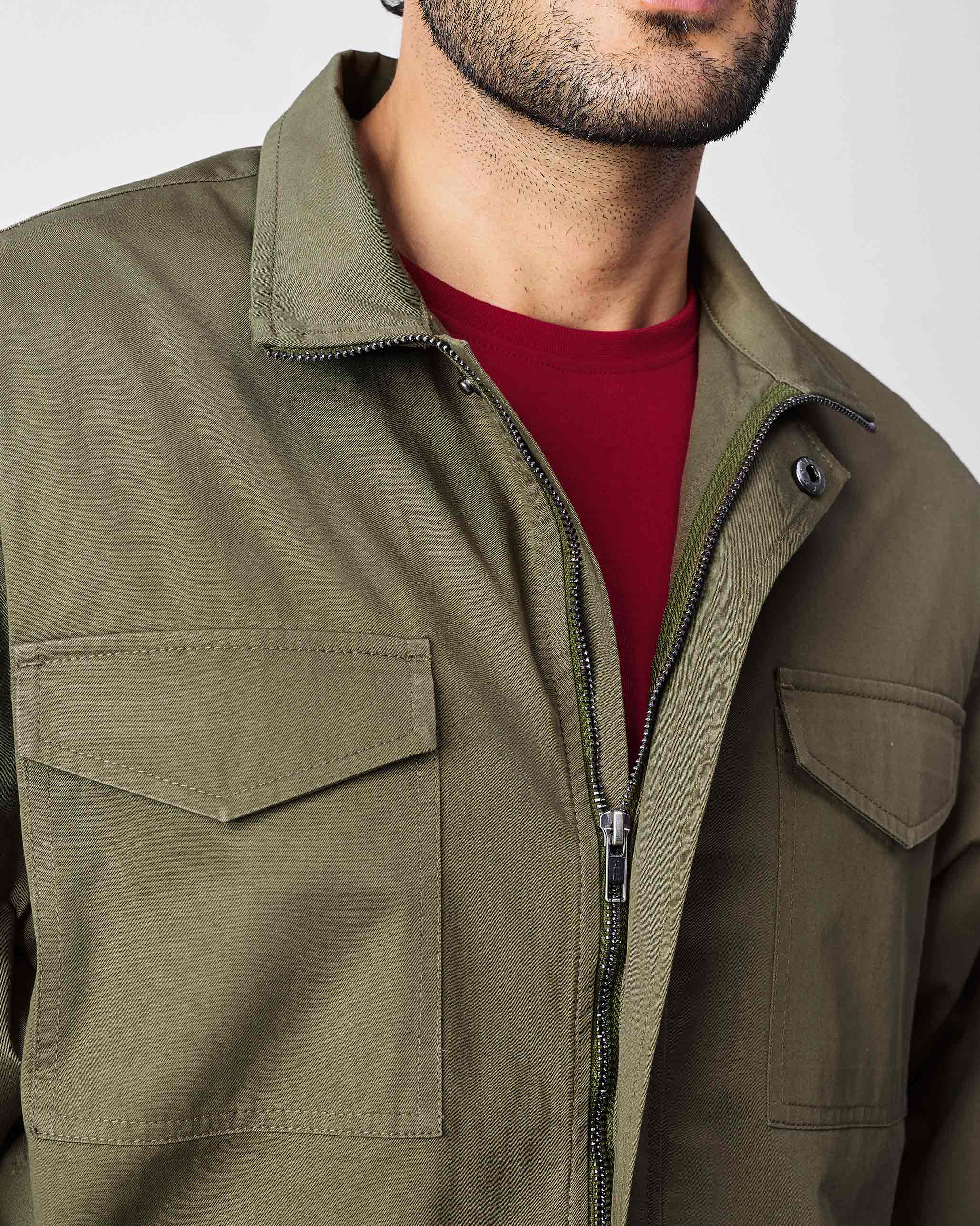 Utility Jacket - Olive