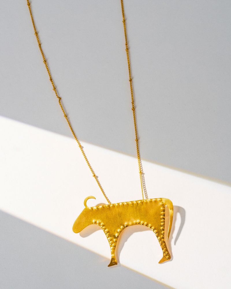 Chunky Bull Necklace - Gold