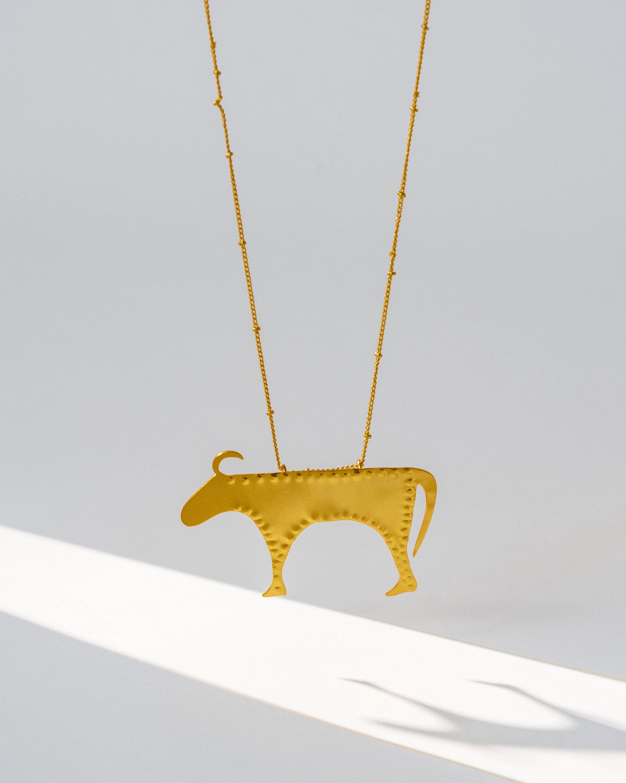 Chunky Bull Necklace - Gold