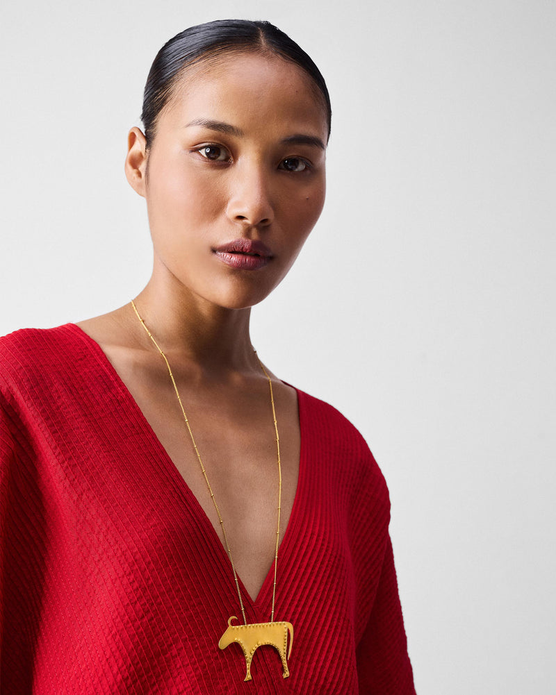 Chunky Bull Necklace - Gold